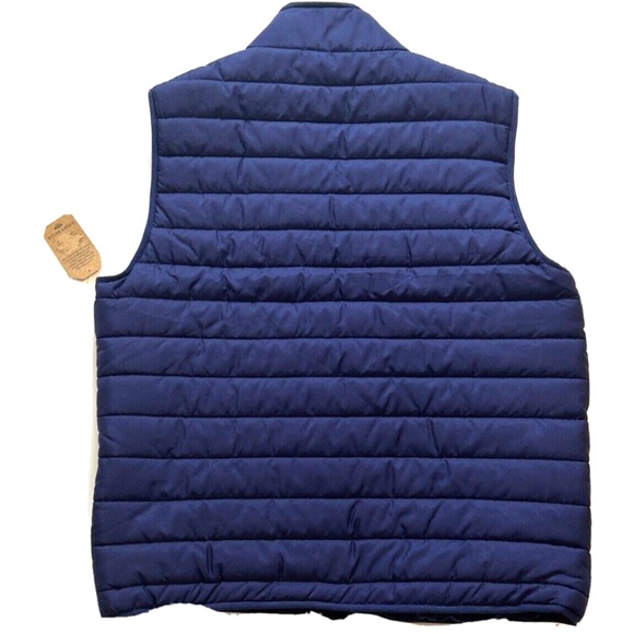 Eight Bells Men's Puffer Vest Quilted Sleeveless Jacket Blue Size Large NEW‎ - Picture 4 of 6